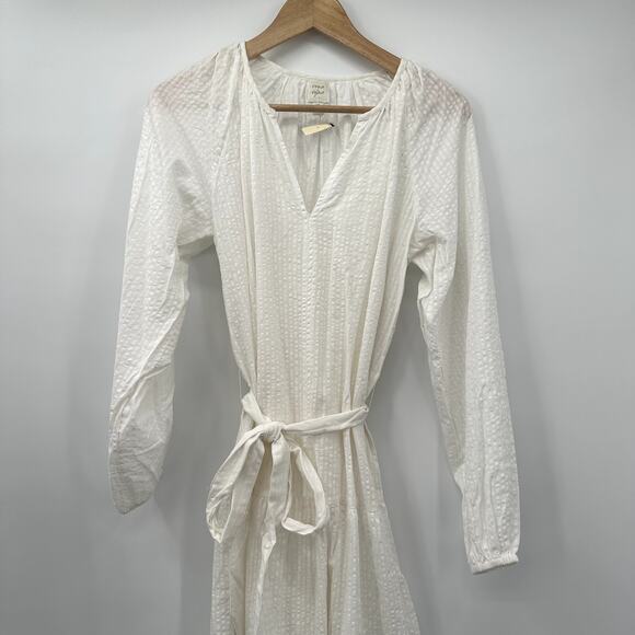 Evereve NWT Josephine Roan + Ryan White Long Sleeve Tie Waist Dress // XS - Picture 11 of 12